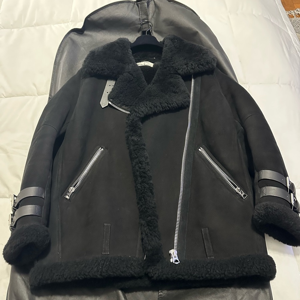 Acne Studios Suede Shearling Jacket - image 2